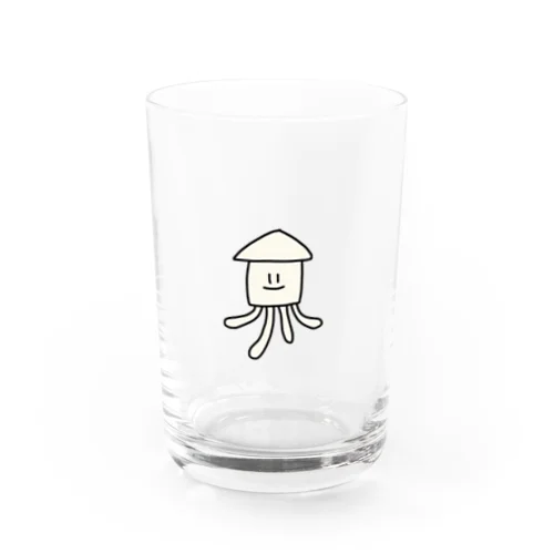 無気力水族館 イカ Water Glass