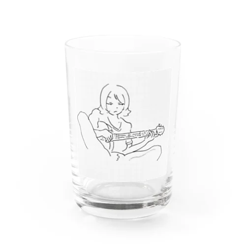 Gを押さえるガール Water Glass