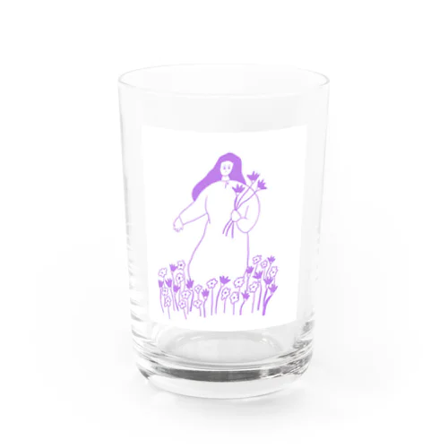 おはなめがみちゃん Water Glass