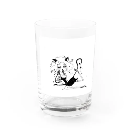 セクシーにゃんころ Water Glass