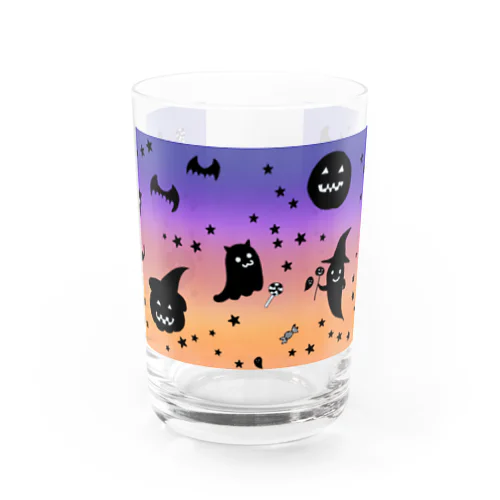 おばけパレード グラデ空 Water Glass