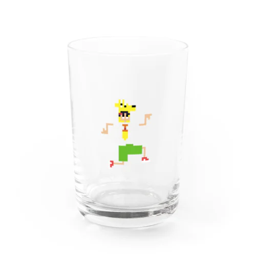 中身で服の色が変わるきりん君コップ Water Glass