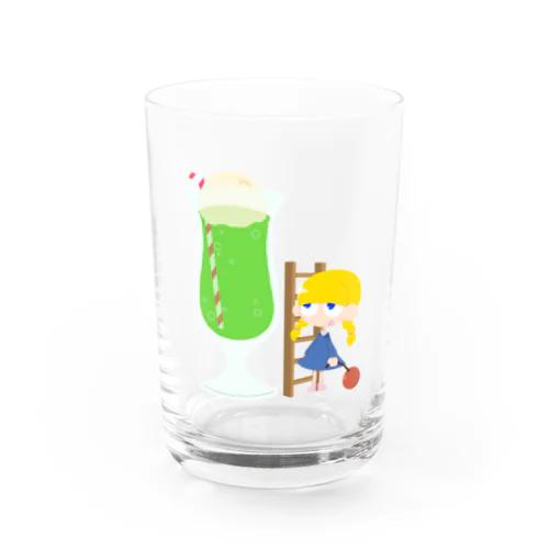 メロンホップおんなのこ Water Glass