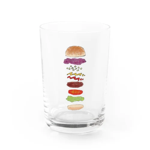 ハンバーガー Water Glass