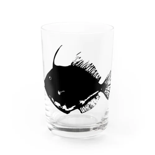 カワハギの魚拓 Water Glass