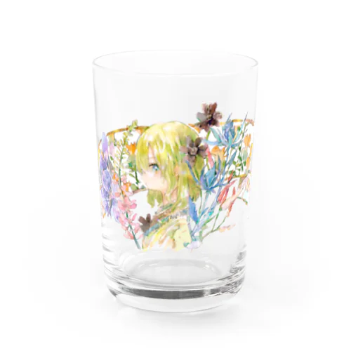 花リボンの容器 Water Glass