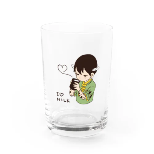 Milk love Water Glass