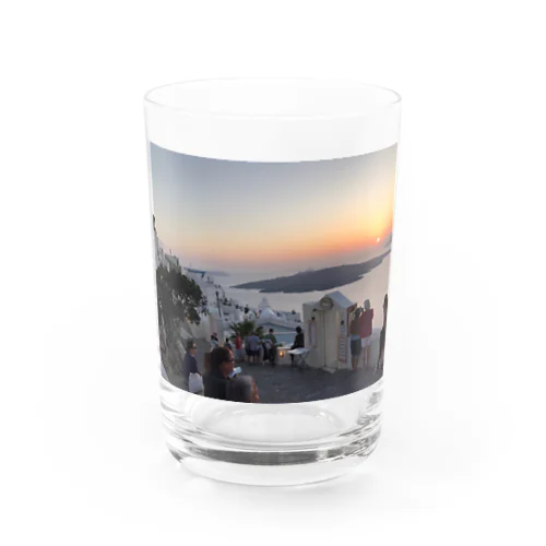 サントリーニの景色 Water Glass