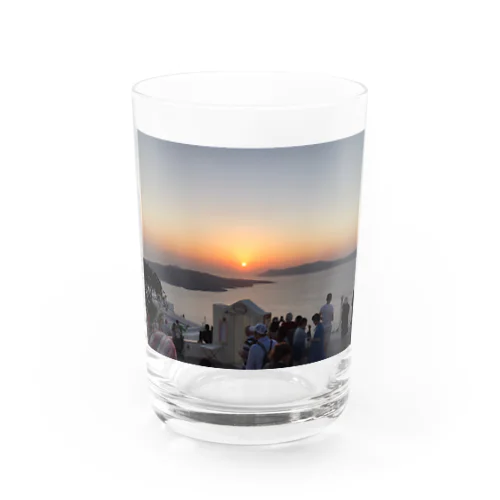 サントリーニの景色2 Water Glass