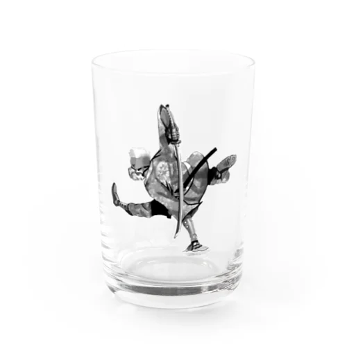 B-BOY IN THE SAMURAI SHADOW Water Glass