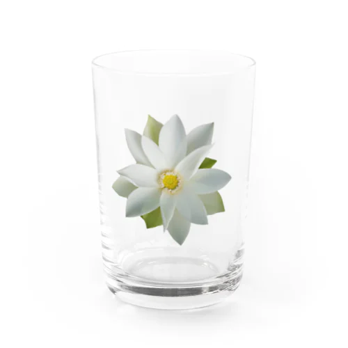 Lotus white Water Glass