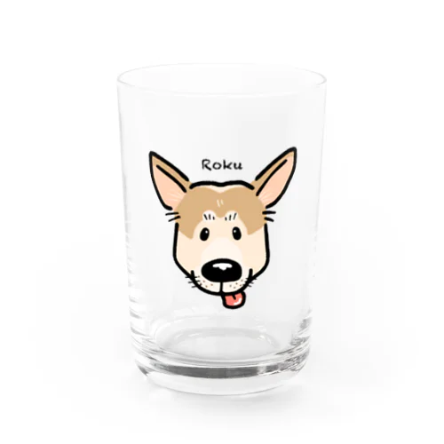 鼻の大きい ろく Water Glass