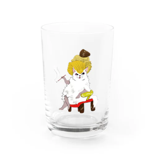 スイーツ猫 (モンブラン) Water Glass