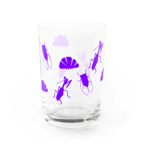 ﾀﾞﾝｺﾞﾑｼとｶﾏｷﾘとｾﾐ Water Glass