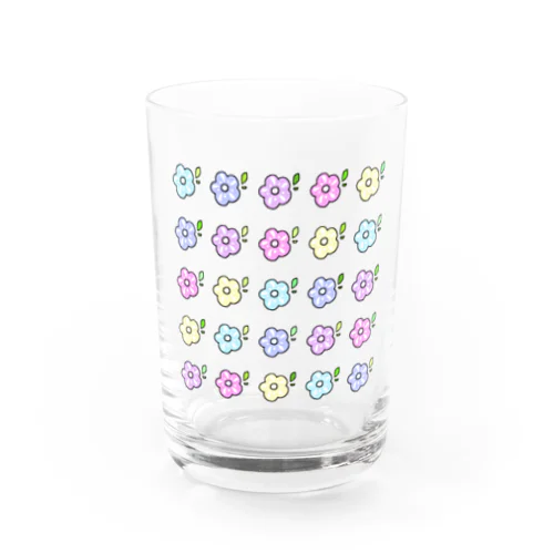 Flowers Water Glass