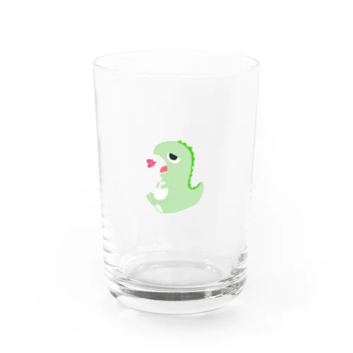 がおー！お腹いっぱい Water Glass