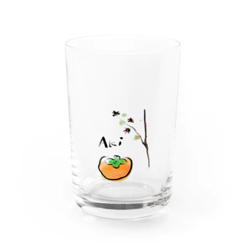 秋柿もみじ Water Glass