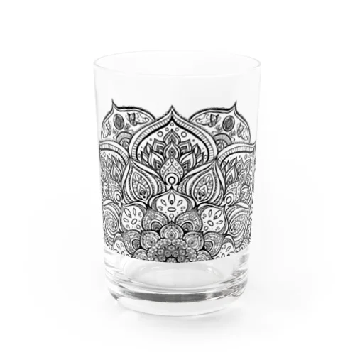 曼荼羅　極楽　半 Water Glass