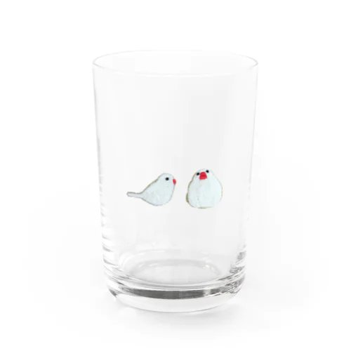 しろぶん(白文鳥) Water Glass