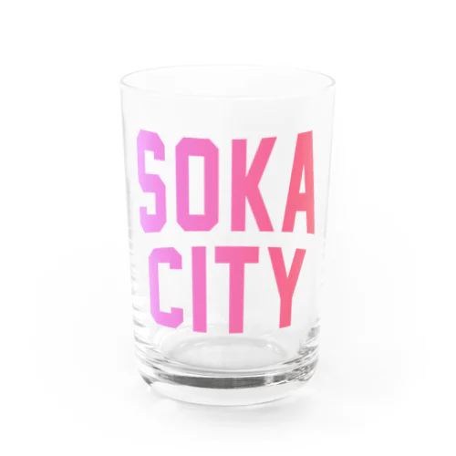 草加市 SOKA CITY グラス