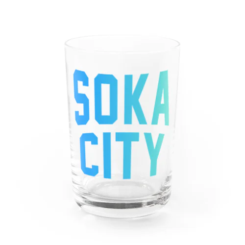 草加市 SOKA CITY Water Glass