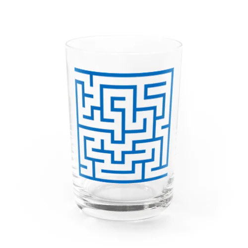 MAZE Blue Water Glass