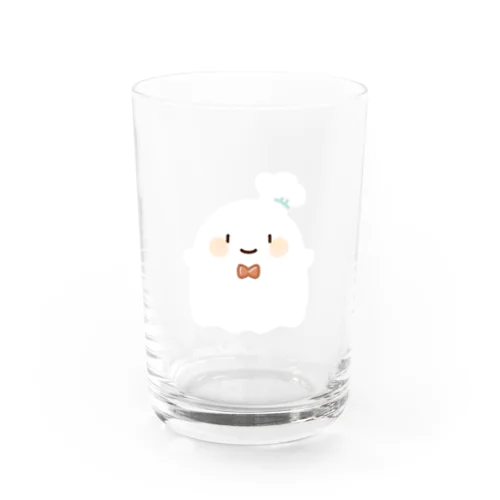 おばけのコックさん（まっしろ） Water Glass