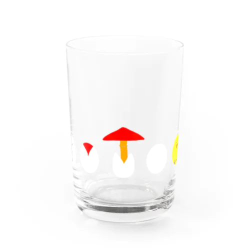 タマゴタケとひよこ Water Glass