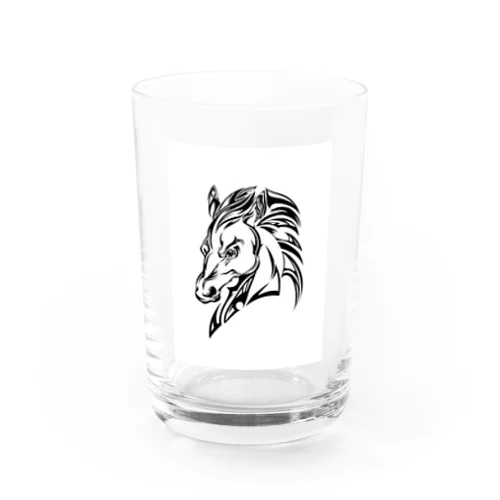 caballo ojo Water Glass