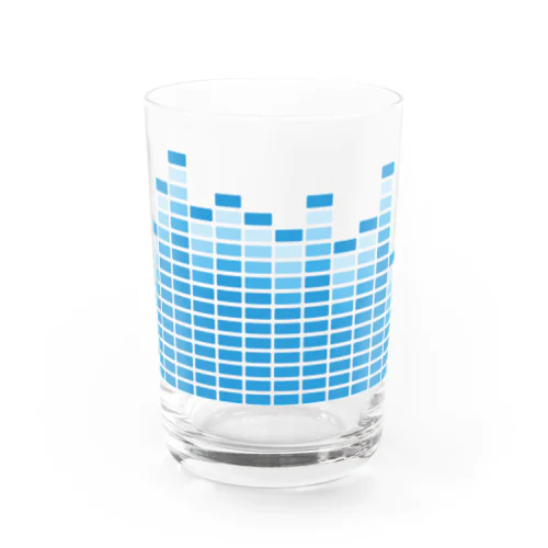 Spectrum Analyzer Blue Water Glass