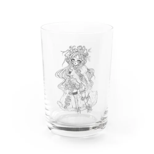 薔薇の魔女ルージュちゃんの線画グッズ。 Water Glass