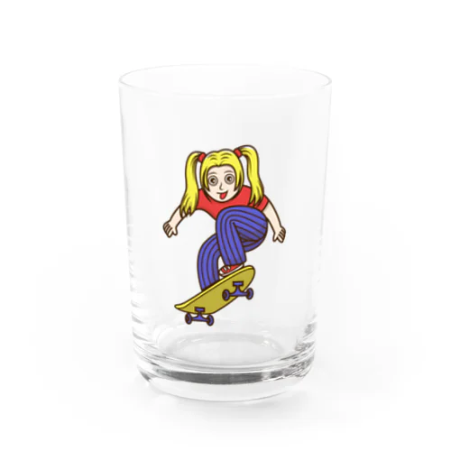 スケボー少女 Water Glass