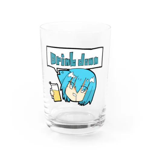 酒飲み鮭茶漬けくん Water Glass