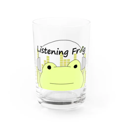 Listening Frog Water Glass