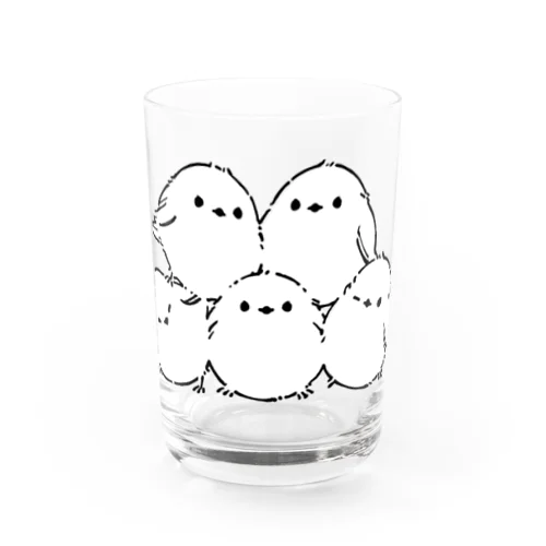 シマエナガむぎゅグラス Water Glass