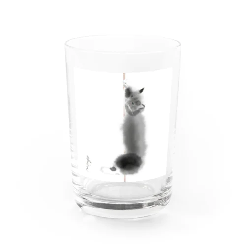 ノルウェージャンフォレストキャット黒猫 Water Glass