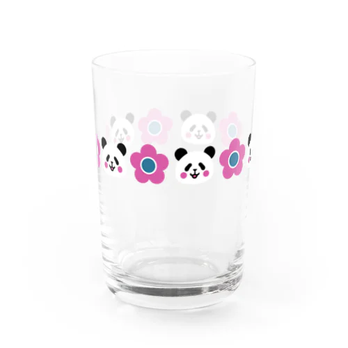 花とパンダのグラス《ピンク》 グラス