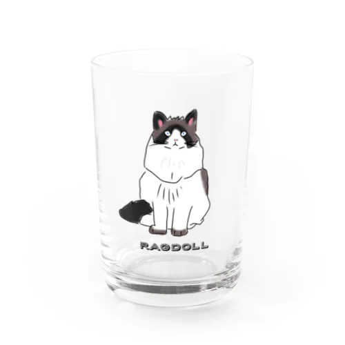 ラグドール ゴージャスな猫 Water Glass