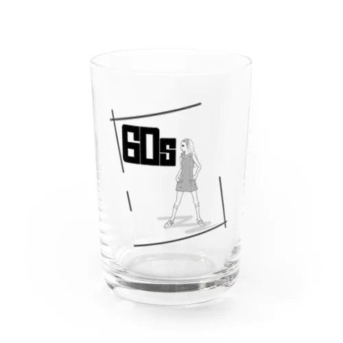 60年代レトロ☆Cute girl Water Glass