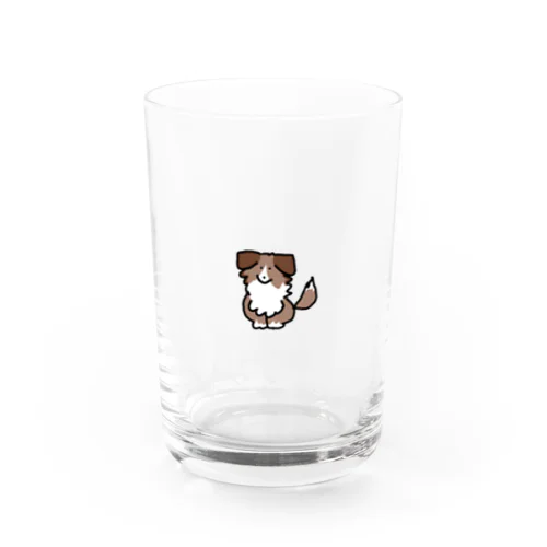 ゆる絵シェルティ Water Glass