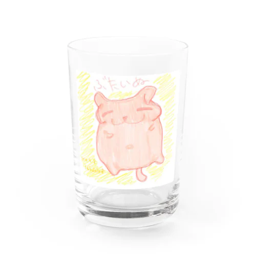 ぶたいぬ Water Glass