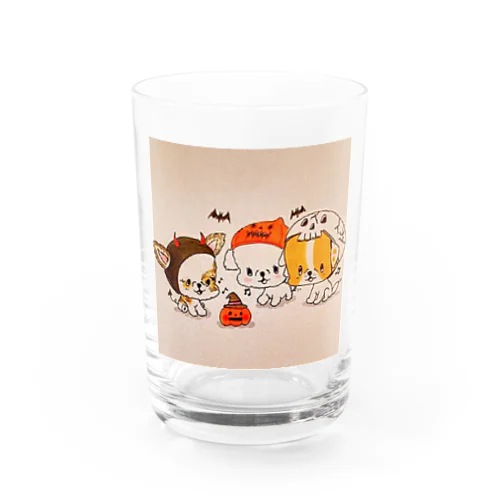 テンちゃんの🎃ハッピーハロウィン Water Glass