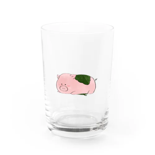 こぶたのさくら餅 Water Glass