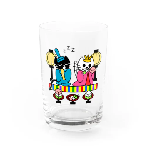 たまとクロの雛祭り Water Glass