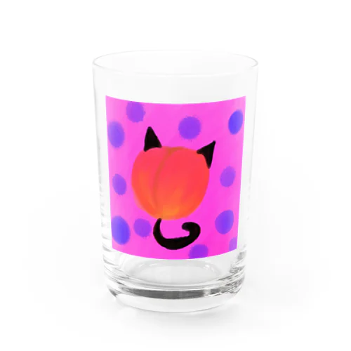 フルーティネコちゃん(桃) Water Glass