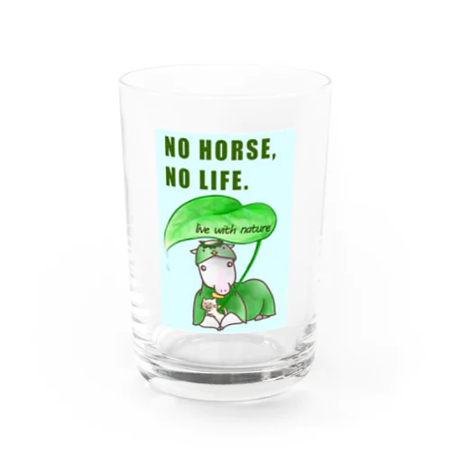 NO HORSE, NO LIFE. Water Glass