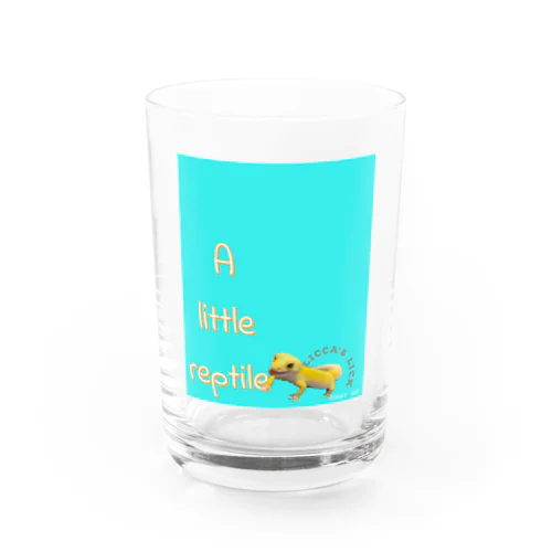 A little  reptile (レオパ) Water Glass