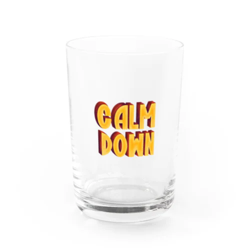 Calm down  Water Glass