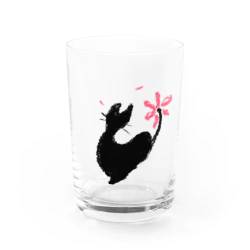 くろねことはな Water Glass