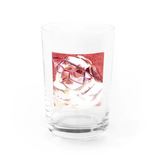めがねうさぎグラス Water Glass